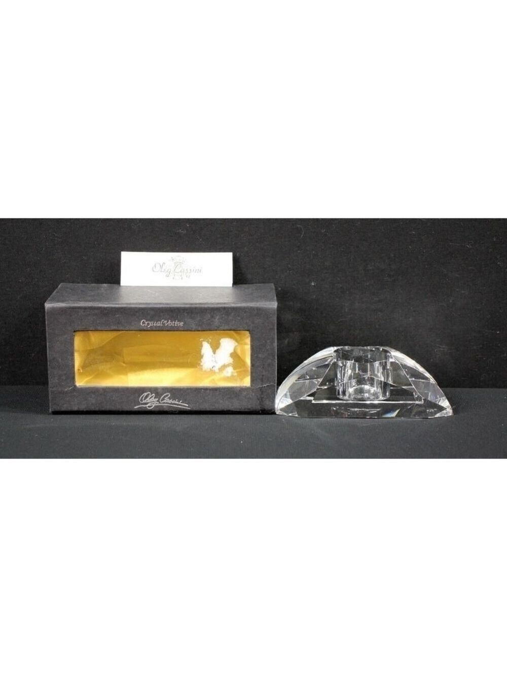 Rosenthal Crystal Candlestick Holder, Vintage NIB